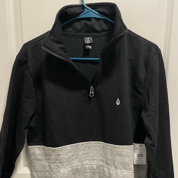 Volcom Men’s Contrast 1/4 Zip Small - Picture 2 of 4
